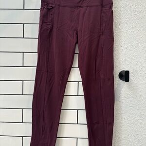 Athleta Maroon Leggings